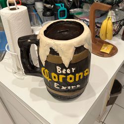 Giant Corona Beer Mug Piggy Bank 🍺