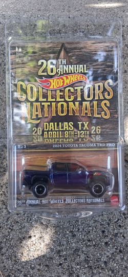 Hot Wheels 🔥 🌶 24 Toyota Tacoma TRD PRO DALLAS.TX COLLECTORS NATIONAL 26TH firm on price.