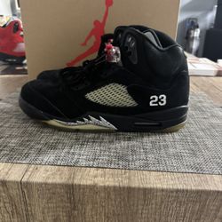 Nike Air Jordan 5 Black Metallic Size 11