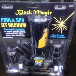 Black Magic Jet Vacuum by PoolMaster. Pool, Pond, & Spa Powerful Jet Vacuum. Clean like magic with your garden hose.