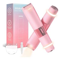 Bikini Trimmer for Women - 2 in 1 Painless Electric Razors for Women