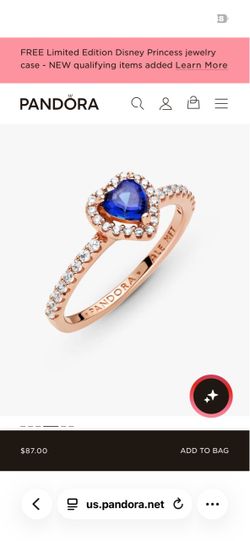 Pandora ring blue