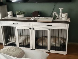 Large double dog crate