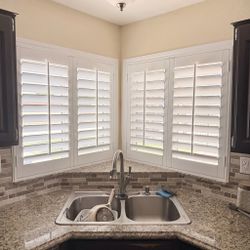 Plantation Shutters- FREE ESTIMATES & SAME DAY PRICING, Custom, Real Wood, Window Shutters, Treatments, Coverings. Persianas de Madera.
