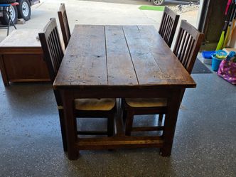 Farm house table with 4 chairs