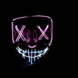 NEW Purge Mask Halloween LED Mask Halloween Costume Light Up Mask