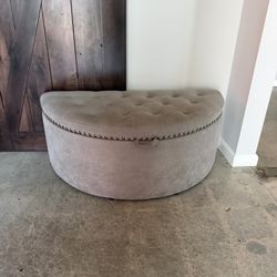Grey Ottoman 