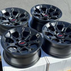 17" Wheels 265/70R17 Tires TRD PRO Toyota 4runner Tacoma Tundra Rims FJ Cruiser Sequoia Lexus GX460 GX470 GX Black Bronze 6x139.7