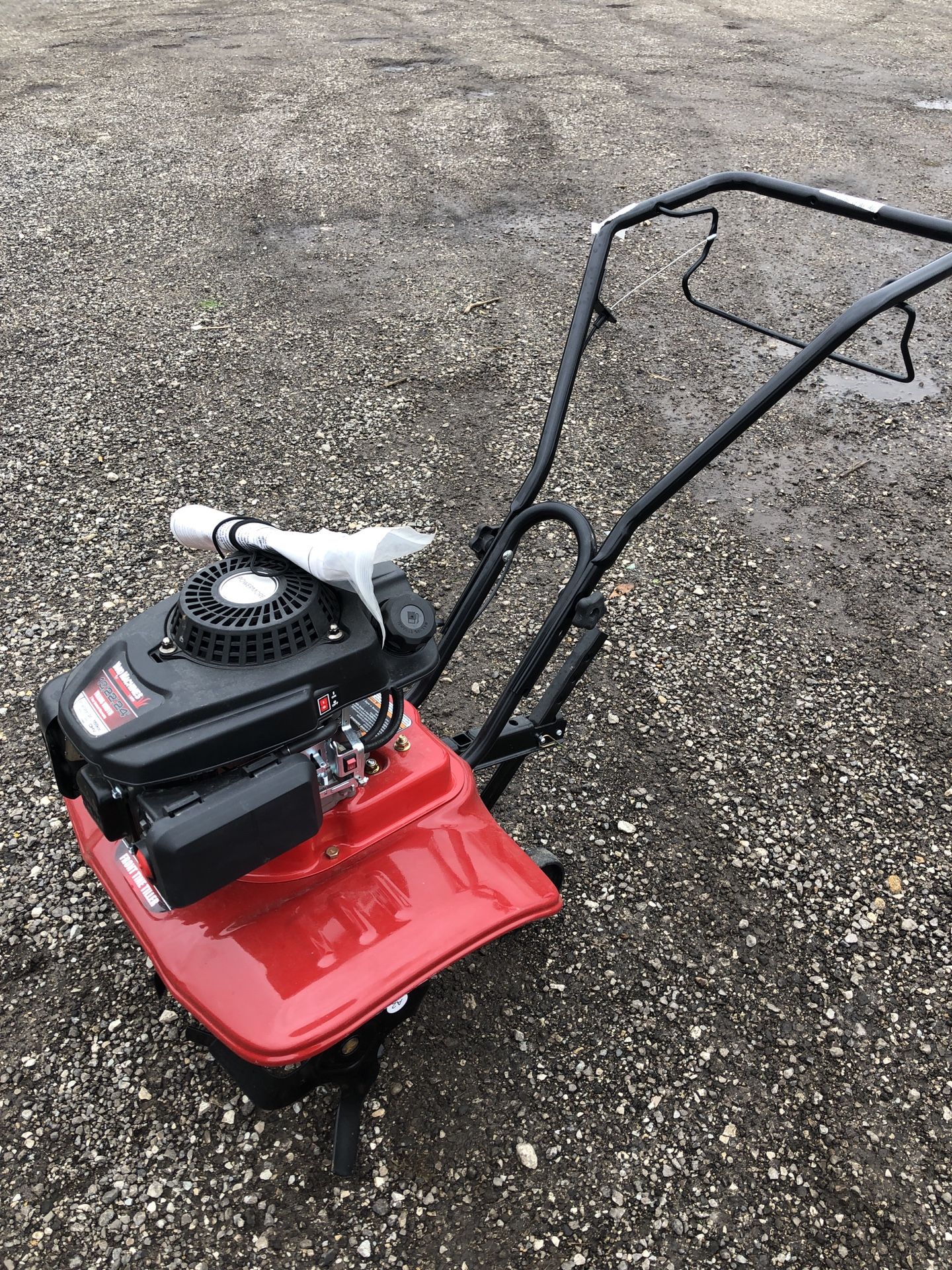 Brand new! Yard machine front-tine tiller.