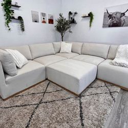 Henredon White Sectional Modular Couch - Free Delivery