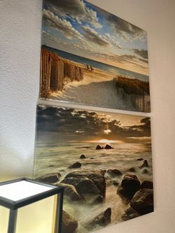 2-Piece Ocean Beach Wall Art Set