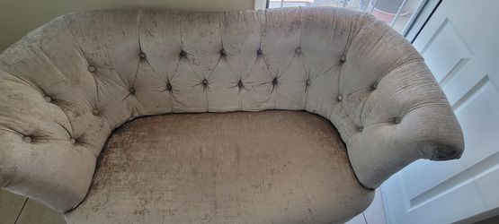 Beige Loveseat