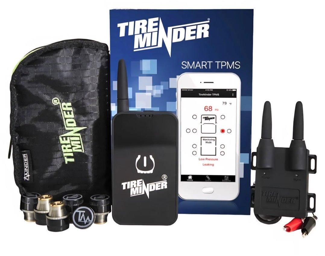 TireMinder Smart TPMS with 6 Transmitters for RVs, MotorHomes, 5th Wheels, Motor Coaches and Trailers