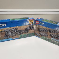 Lego City Straight Curved And Switch Train Tracks