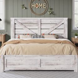 Queen Size Farmhouse Bed Frame