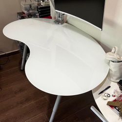 ikea kidney shaped desk
