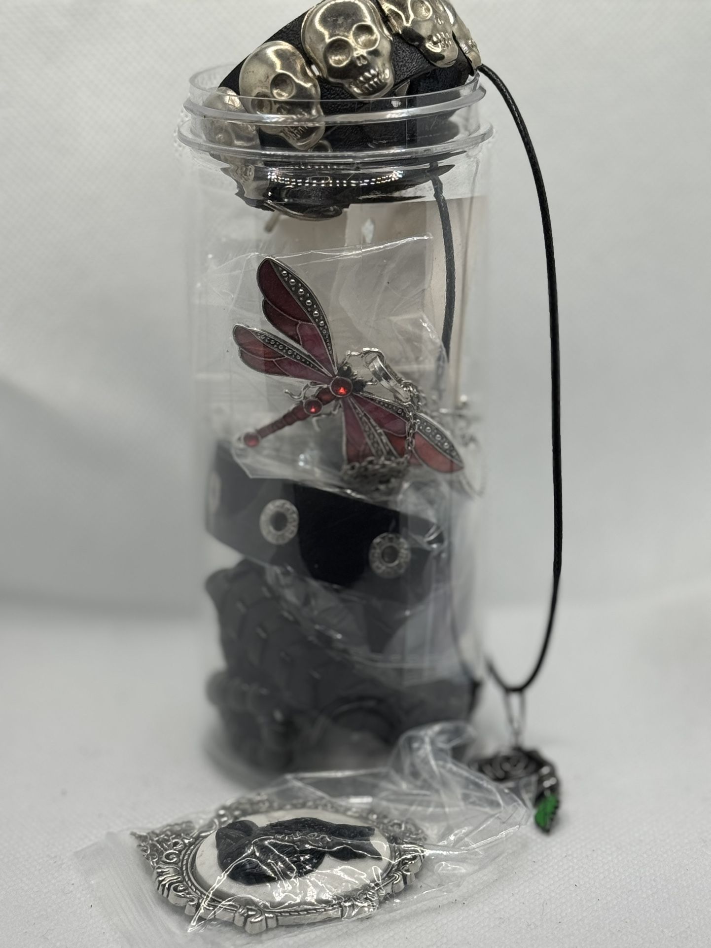 🖤 Dark Angel Mystery Jewelry Tube ✦ Goth & Grunge Edition