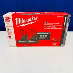 🔥 Milwaukee M12 High Output Starter Battery Kit + Charger