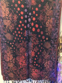 Indian Traditional Reversible Multicolor Front and Back Designer Full long length Semi-Woolen Shawl/ Stall/ Scarf