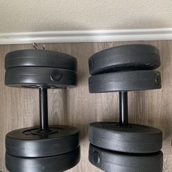 Marcy Club 60 LB Adjustable Dumbbell Set / W Added 2.5 LB Plates