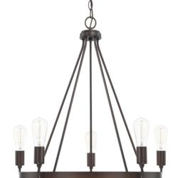 Capital Lighting Tanner, 5 Light 27 Inch Wide Chandelier