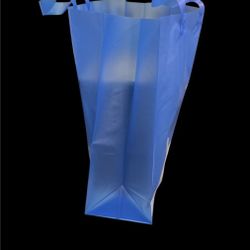 Selling: Uline Colored Frosty Shoppers Bag- Blue***