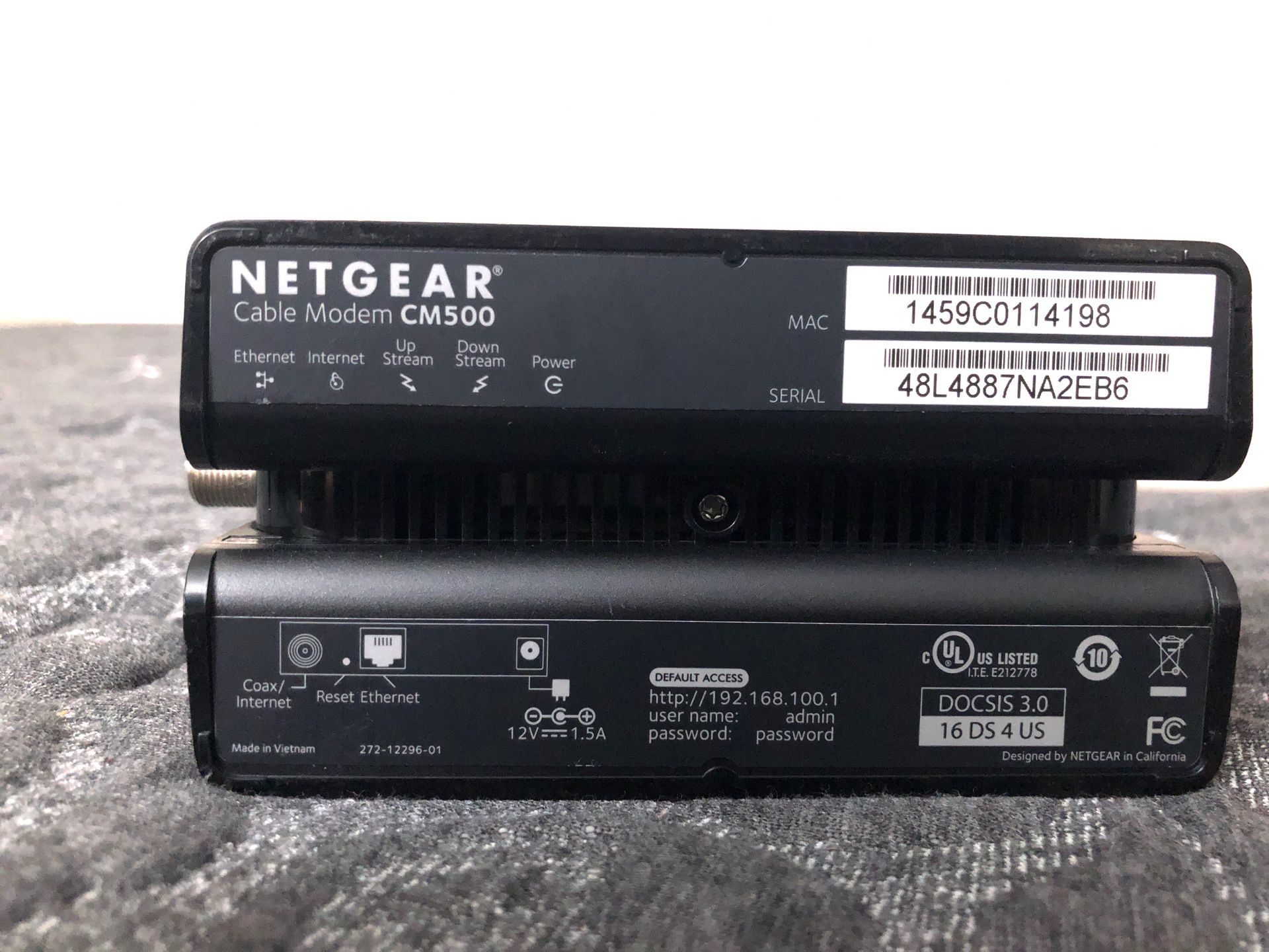 Netgear CM500 Modem