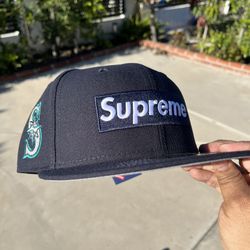 Supreme Box Logo Seattle Mariners New Era Fitted Cap 7 1/2