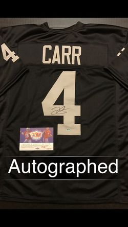 Derek Carr AUTOGRAPHED Raiders Jersey