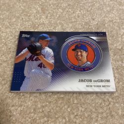 2020 Topps Jacob DeGrom Commemorative Coin Card- New York Mets
