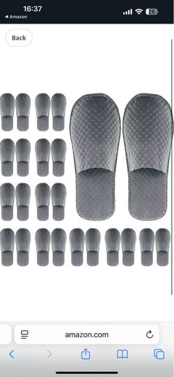 Brand new 16 Pairs Disposable Travel Slippers For Women,Hotel Slippers Individually Wrapped,Disposable Slippers For Guests,House Slippers For Guests W