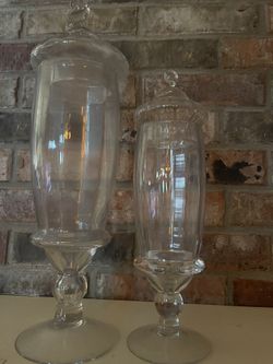 Set Of glass Apothecary Jars 