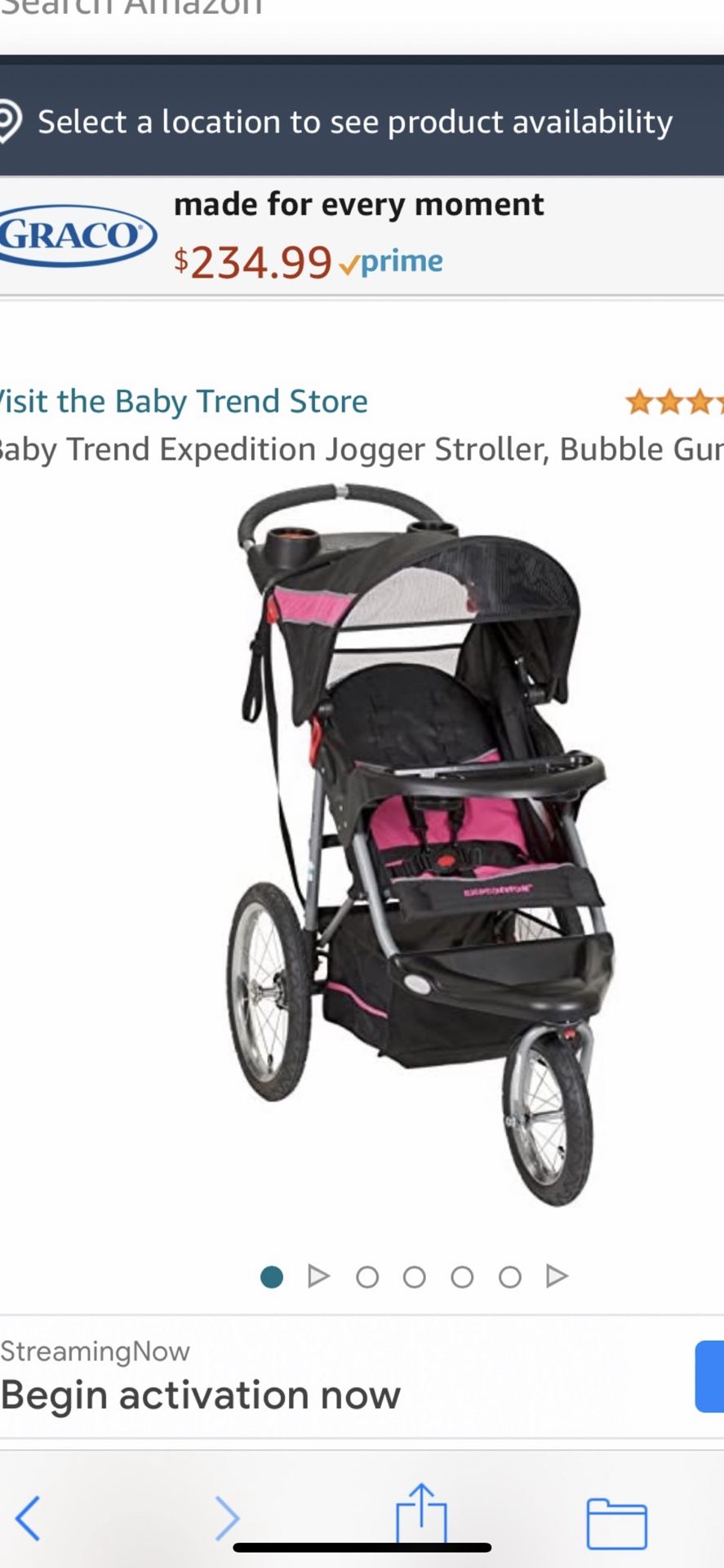Stroller Baby Trend New