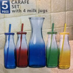 Milk Pitcher With 4 Milk Jugs 