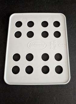 Coleman Divider Panel White Plastic Ventilated 6 x 7 1/4 Inch