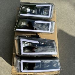 New Chevy Silverado LED Strip Headlights 03-06