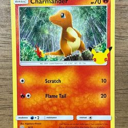 Pokemon Celebrations 25th Anniversary Charmander #9/25 Non Holo  