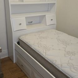 Twin Bed With Mattress And Storage 