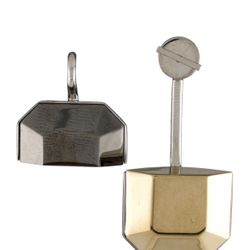 Christian Dior Crytal & Resin Dior Set Mismatched Drop Earrings