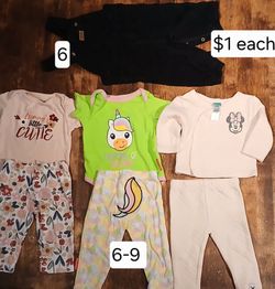 clothing for girls $1 each but if want all give a better deal