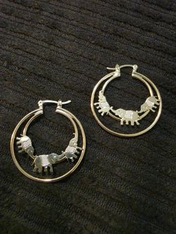 Gold plated elephant themed jewelry