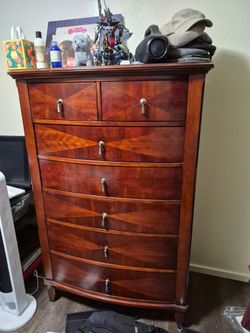 Solid wood dresser