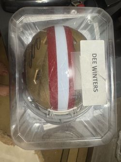 Signed mini Dee Winters helmet