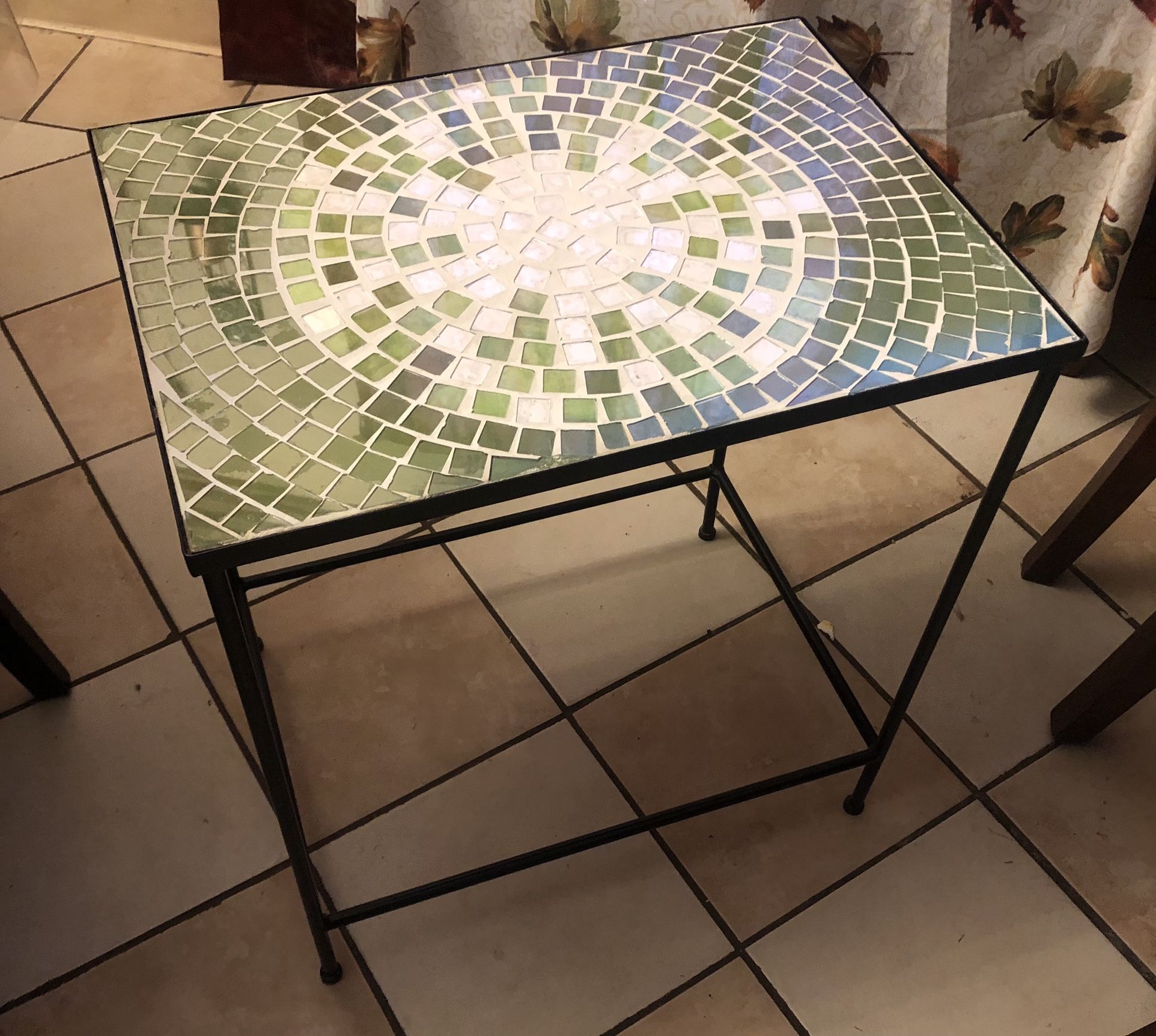 Beautiful Tile Side Table 