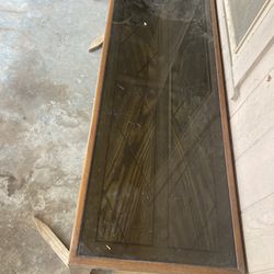 Antique Glass Top Table  Thumbnail