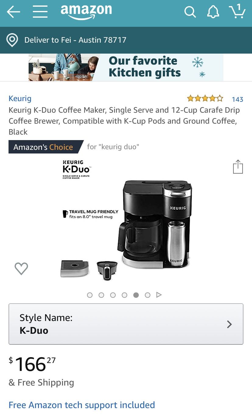 Brand new Keurig K-Duo Coffee Maker