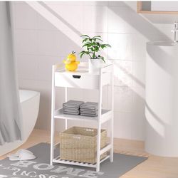 POXAKA 3 Tier Bamboo Bathroom Shelves.