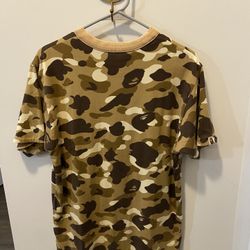 Reversible Beige Camo T-Shirt Large Size A Bathing Ape Bape Bape Tee