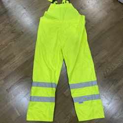 Open Road 150d Rip Stop Hi Vis Pants Bibs 
