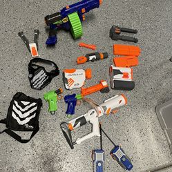 +++NERF Guns, Mask, Walkie Talkie, Accessories